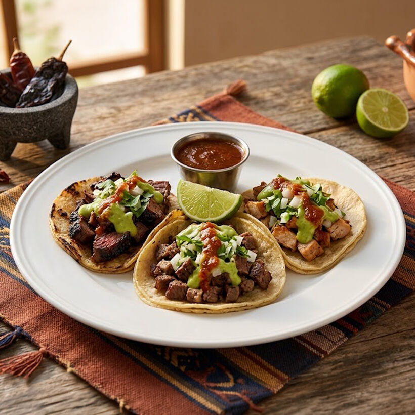 Tacos recién hechos, listos para salir a tu puerta